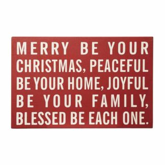 Merry, Peaceful, Joyful, Blessed Sign