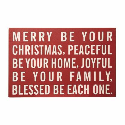 Merry, Peaceful, Joyful, Blessed Sign