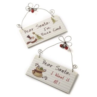 Dear Santa sign