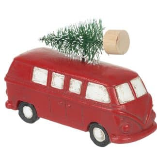 Large Camper with Christmas tree