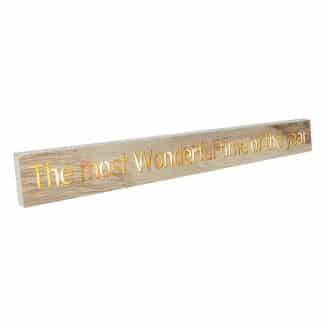 Most wonderful time of the year plaque