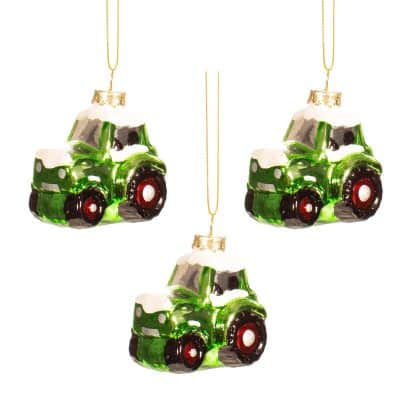 Green Tractor Bauble