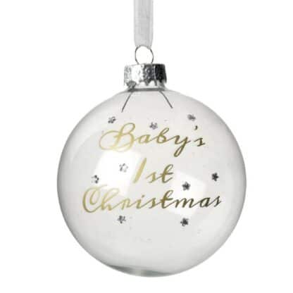 Baby’s 1st Christmas opaque bauble