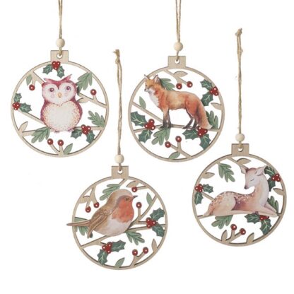 Woodland cut out decoration choice of four designs