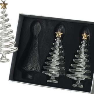 Hanging glass spiral tree single