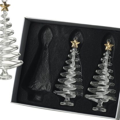 Hanging glass spiral tree single
