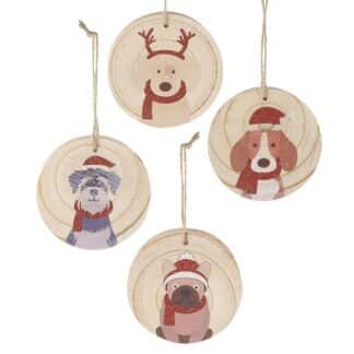 Wooden Christmas animal decoration