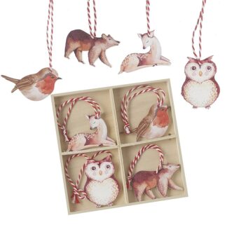 Woodland Animals Tree Decorations