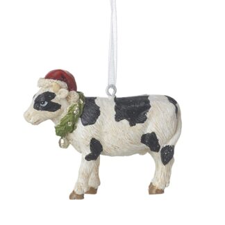 Christmas Cow Hanging Tree Decoration