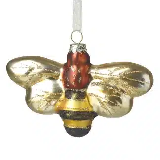 Coloured Glass Bee Tree Decoration
