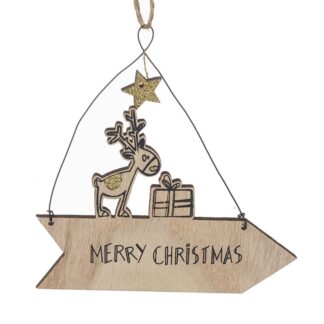Merry Christmas wooden sign