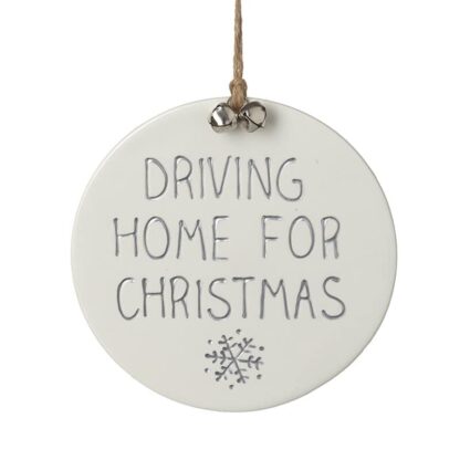 Driving home for Christmas ceramic