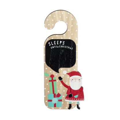 Sleeps until Christmas door hanger