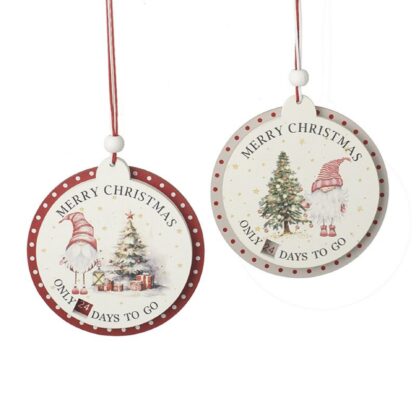 Merry Christmas Countdown Hanger Gonk