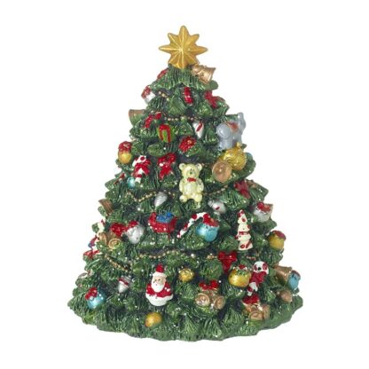 Small spinning Christmas Tree with decorations