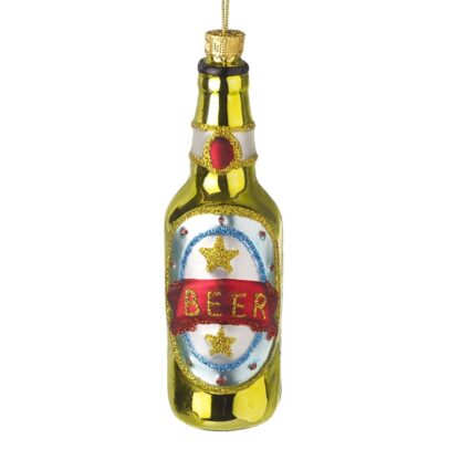 Glass Beer Bottle Christmas Tree decoration