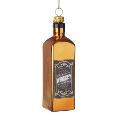 Glass Hanging Whiskey Bottle Christmas Tree Decoration