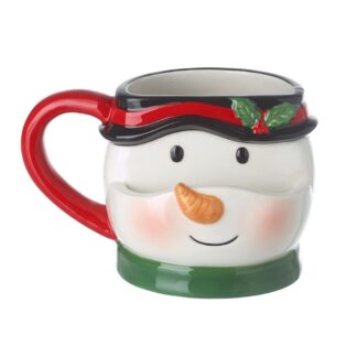 Festive snowman mug