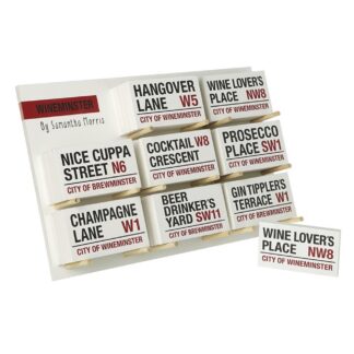 Wineminster wooden road sign choice of design