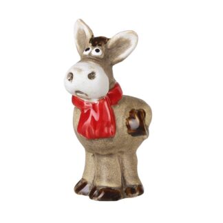Small Donkey In Red Scarf Ornament